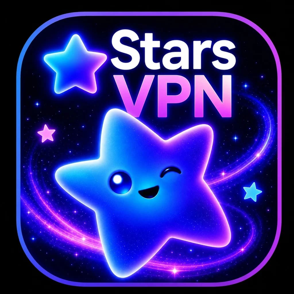 Фирменная иллюстрация приложения STARS VPN